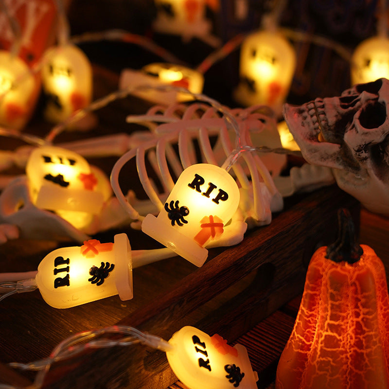 PVC Soft Material Halloween Pumpkin Lighting Chain