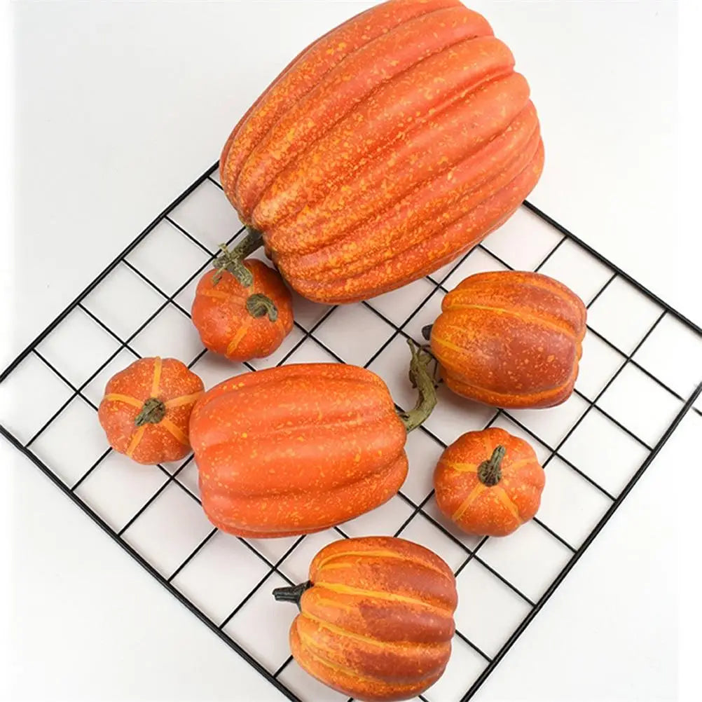7PCS Artificial Simulation Pumpkin