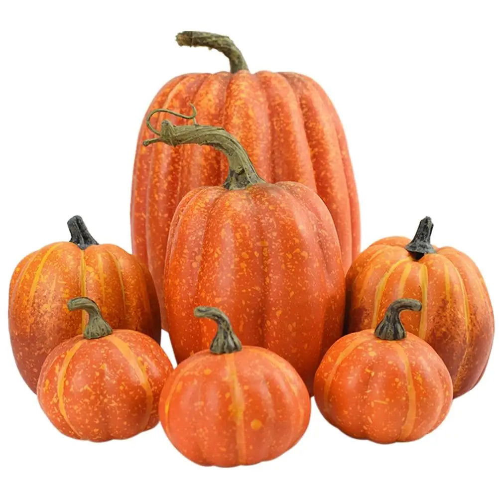 7PCS Artificial Simulation Pumpkin