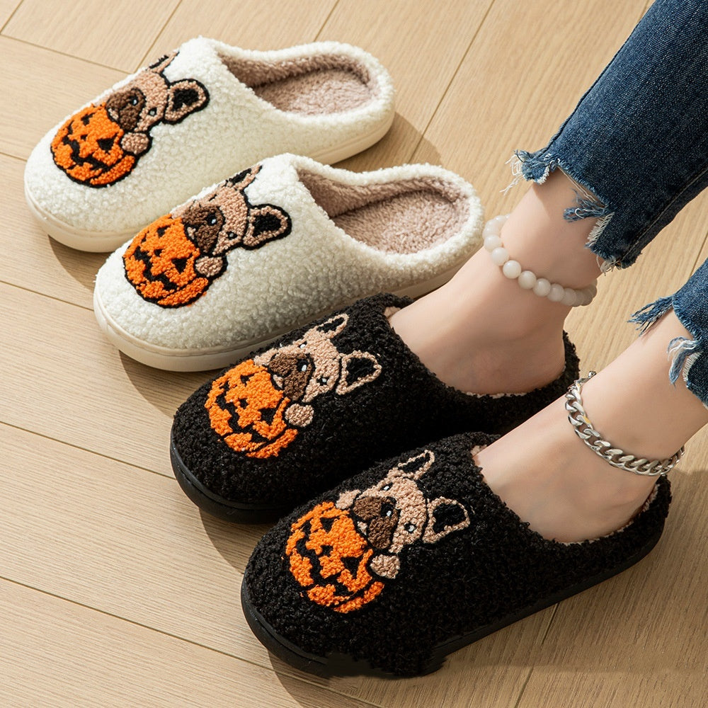 Cute Comfy Pumpkin House Slippers