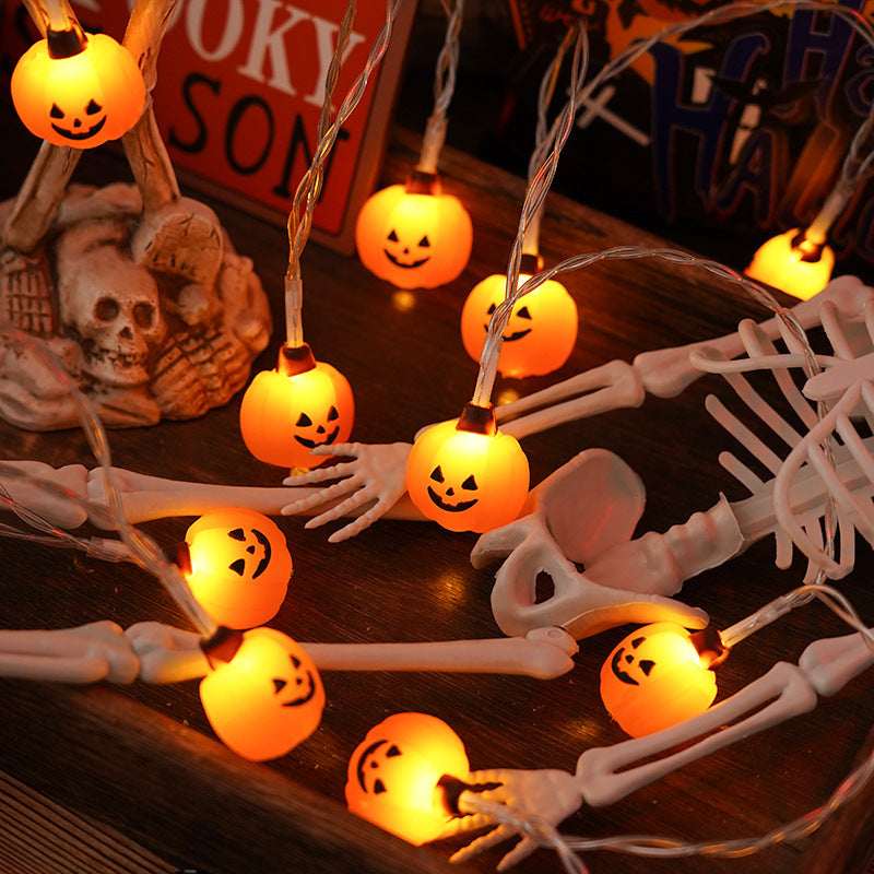 PVC Soft Material Halloween Pumpkin Lighting Chain