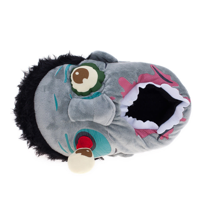 Halloween Cartoon Zombie-monster Cotton Slippers