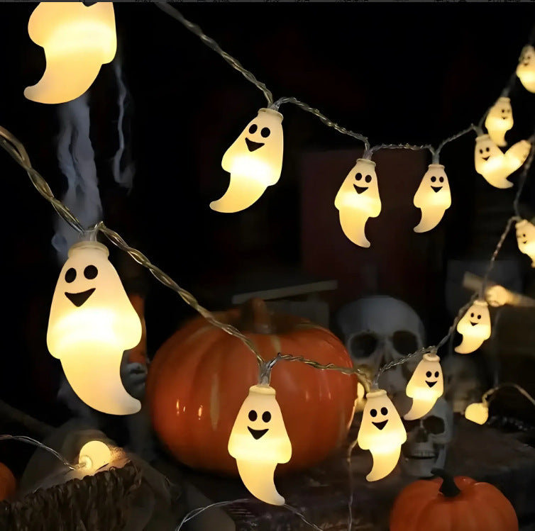 PVC Soft Material Halloween Pumpkin Lighting Chain