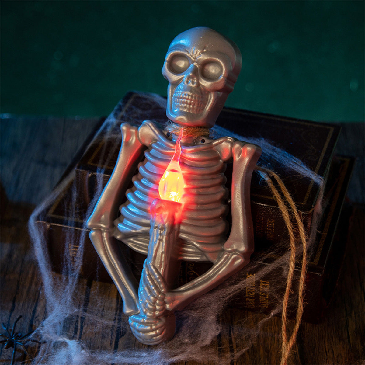 Halloween Skull Candlestick Lamp