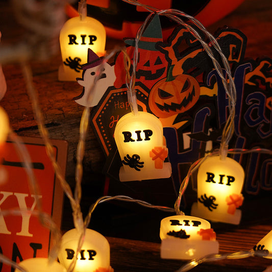 PVC Soft Material Halloween Pumpkin Lighting Chain