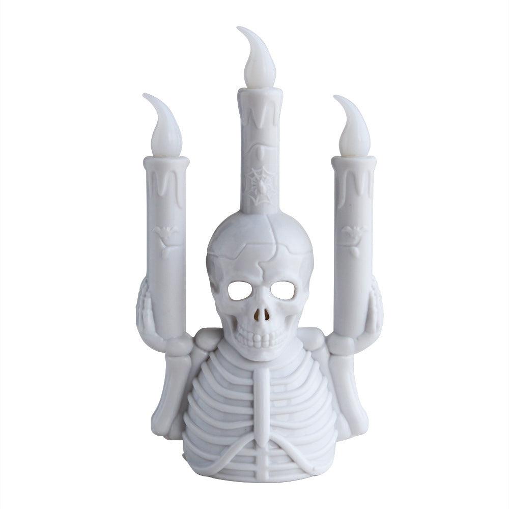 Halloween Skull Candlestick Lamp