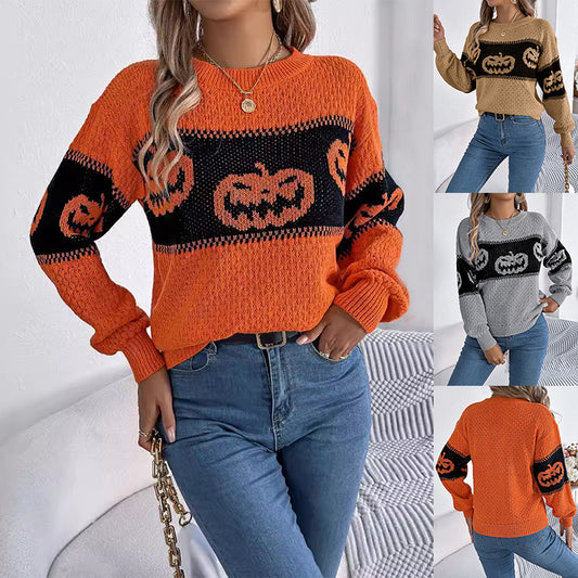 Halloween Pumpkin Pullover