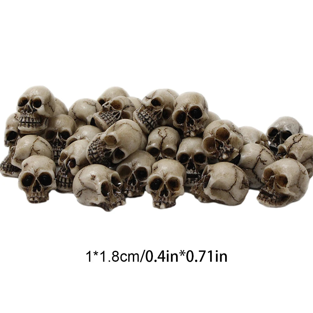 20Pcs Mini Skull Heads