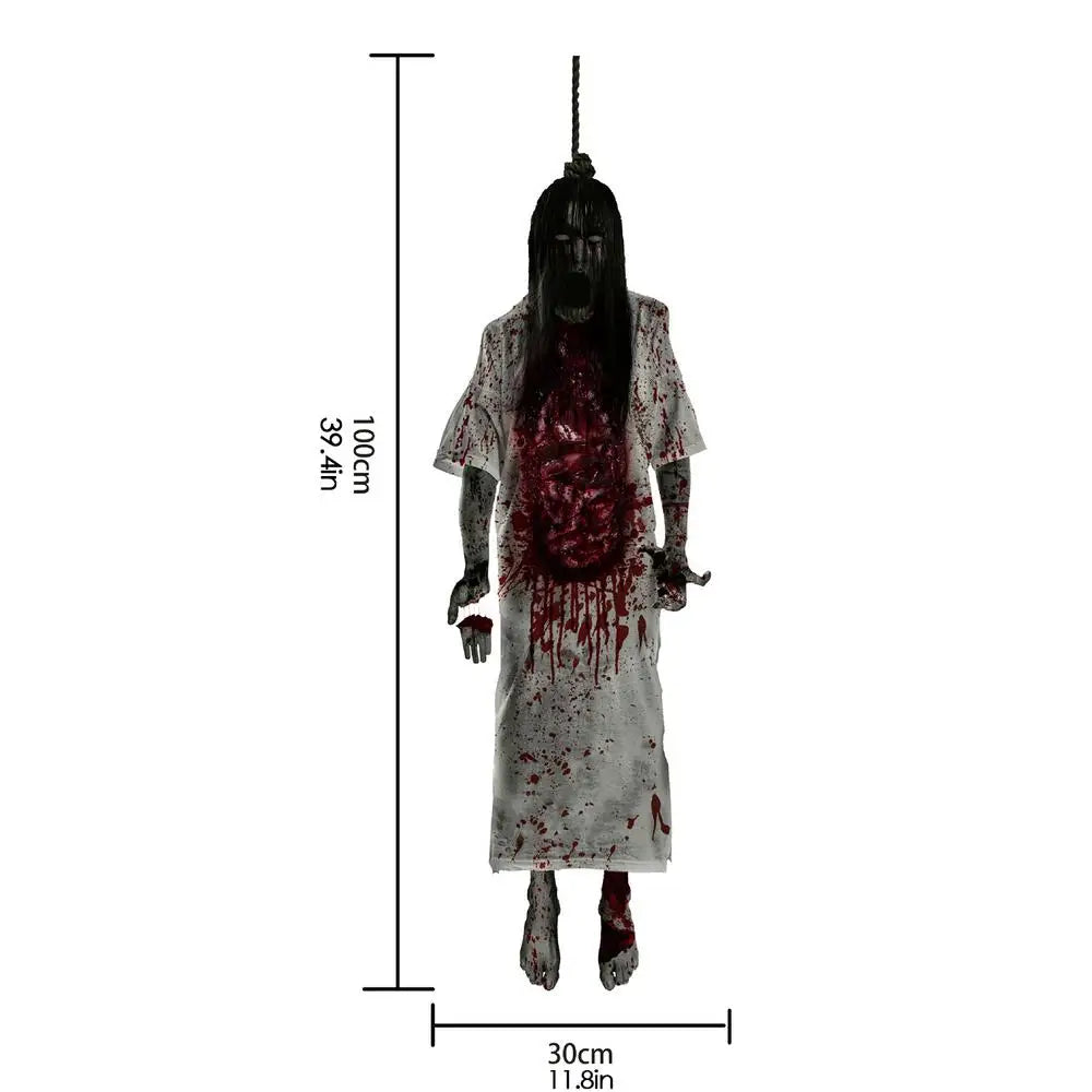 Halloween Suspending Corpse Ghost Monster Ghost Shadow Window Sticker Spooky Glass Helloween Party Decor Electrostatic Sticker