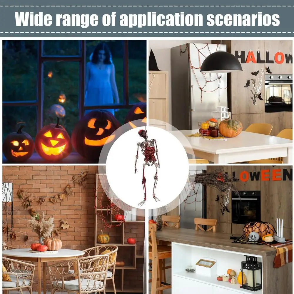 Halloween Suspending Corpse Ghost Monster Ghost Shadow Window Sticker Spooky Glass Helloween Party Decor Electrostatic Sticker