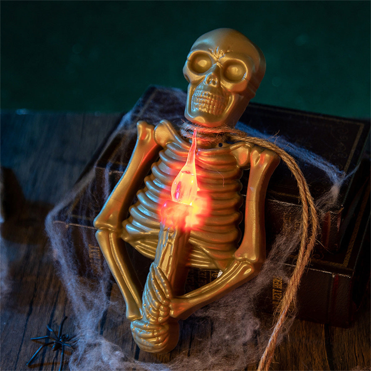 Halloween Skull Candlestick Lamp