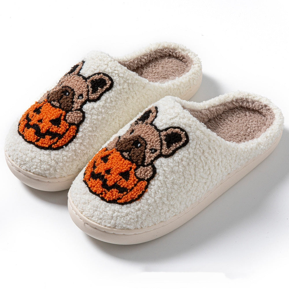 Cute Comfy Pumpkin House Slippers